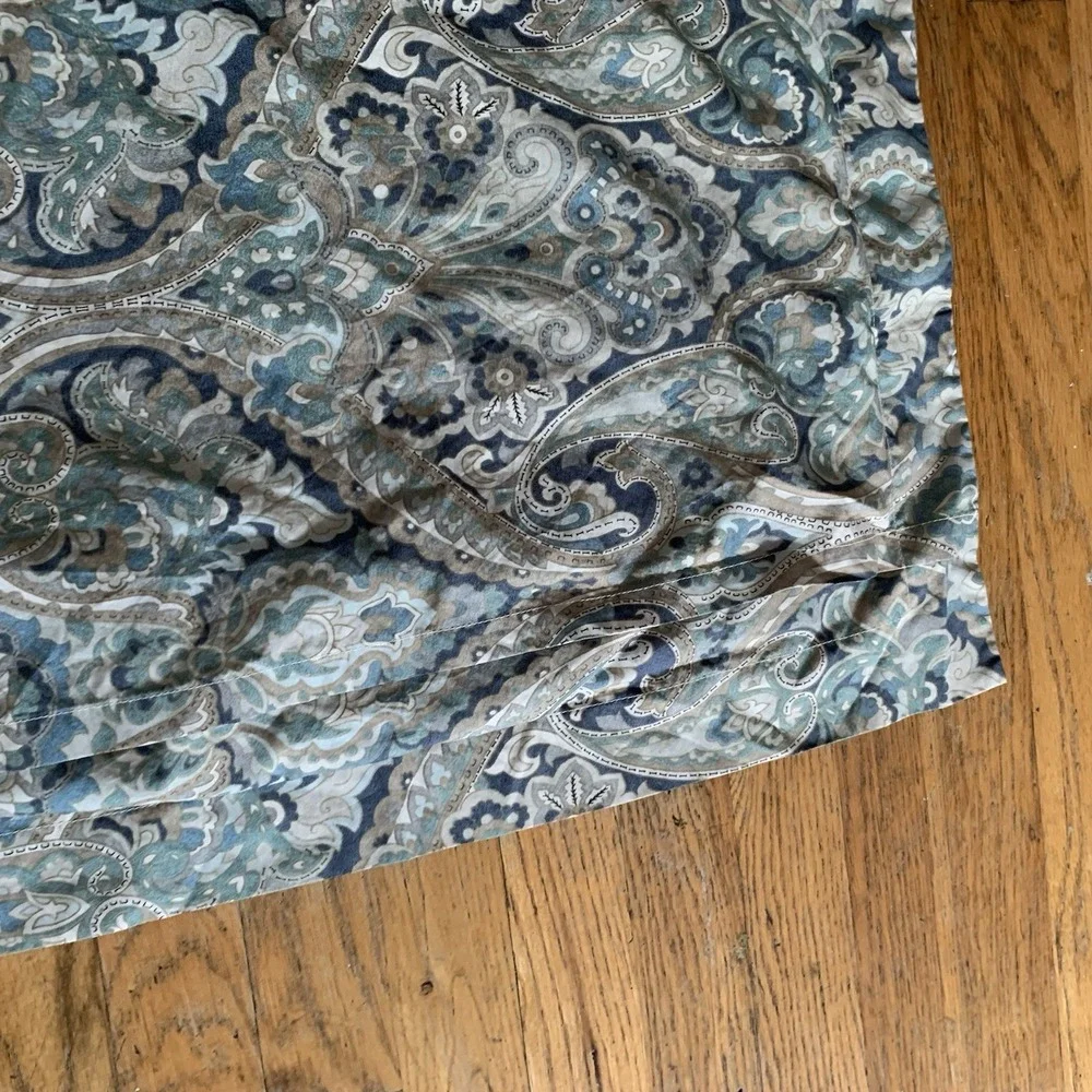 Pottery Barn Mackenna Paisley Duvet Cover 2 Shams Full Queen